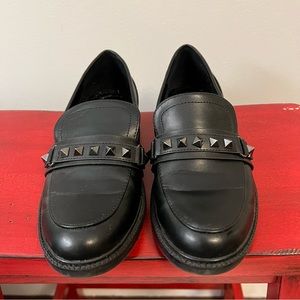 Black Loafer Shoes - Spikes, Marc Fisher size 6.5